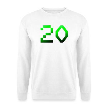 jubiläumsfeier, 20 Pixelig - Unisex Pullover - Weiß - Vorne