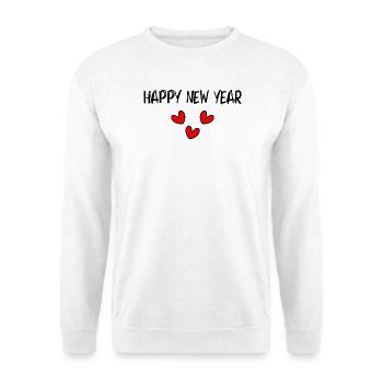 BONNE ANNEE. SAINT SYLVESTRE. NOUVELLE ANNÉE - Sweat-shirt Unisexe - blanc - Devant