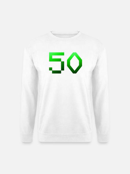 für alle, 50 Pixelig - Unisex Pullover - Weiß