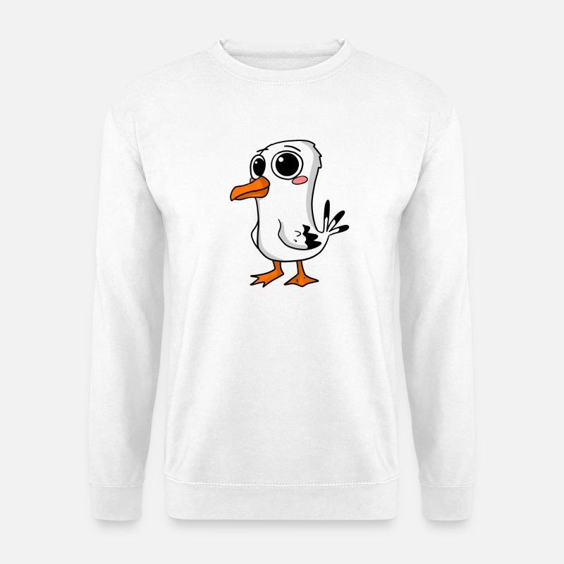 Cute seagull - Unisex Sweatshirt - white