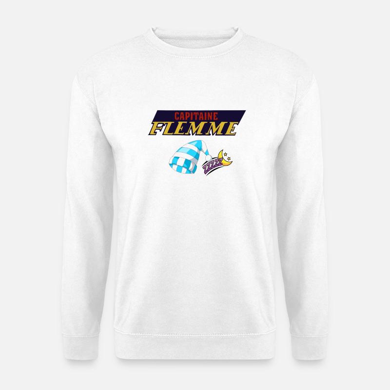 Fauler Kapitän - Unisex Pullover - Weiß