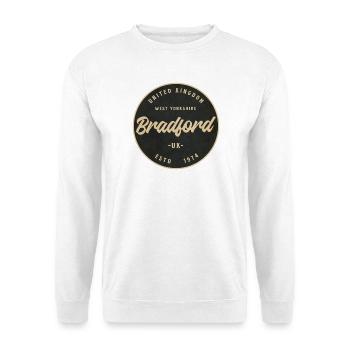 Bradford Vintage Circular Badge - Unisex Sweatshirt - white - Front