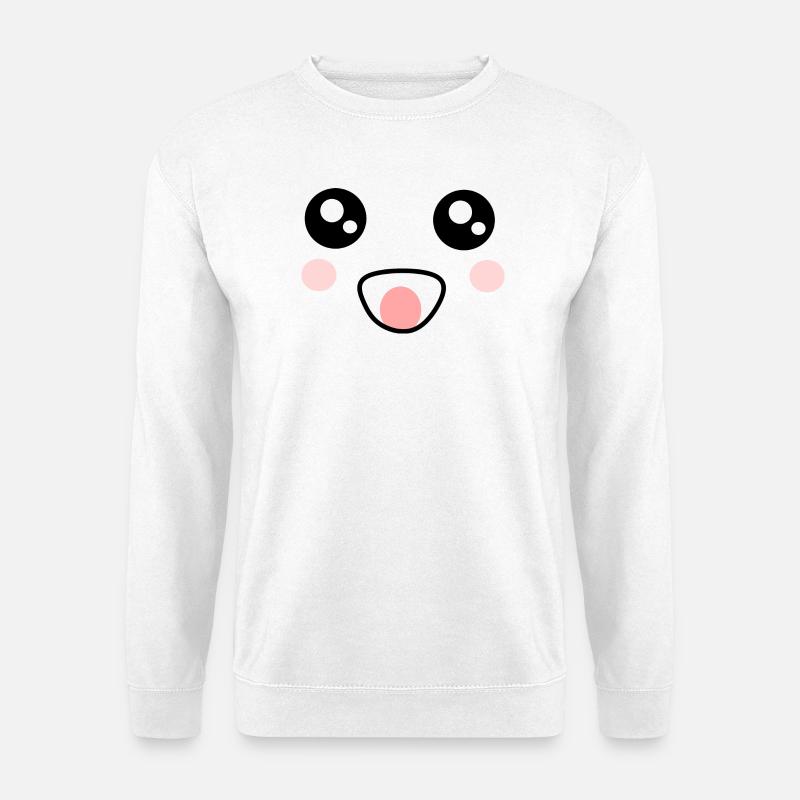 Kawaii Gesicht Kawaii Kostüm Kawaii - Unisex Pullover - Weiß