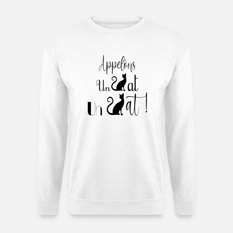 cat - Unisex Sweatshirt - white
