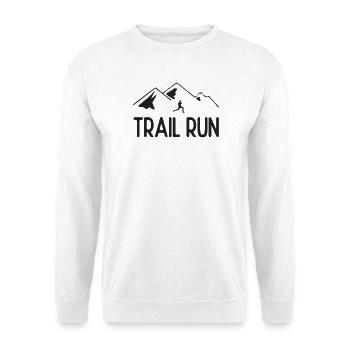 Trailrun - Unisex Pullover - Weiß - Vorne