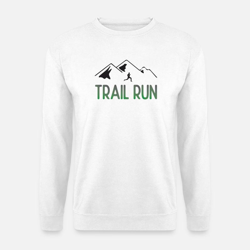 Trailrun - Unisex Pullover - Weiß