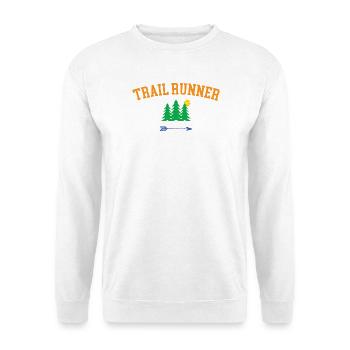 Trail Runner - Unisex Sweatshirt - white - Front