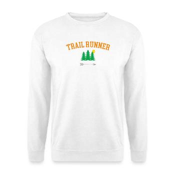 Trailrunner - Unisex Pullover - Weiß - Vorne - Alina (178cm) & Michal (187cm)
