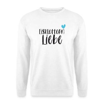 Eisklettern Klettern Wintersport Eis Geschenk - Unisex Pullover - Weiß - Vorne