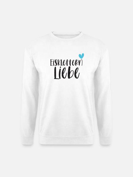 Eisklettern Klettern Wintersport Eis Geschenk - Unisex Pullover - Weiß