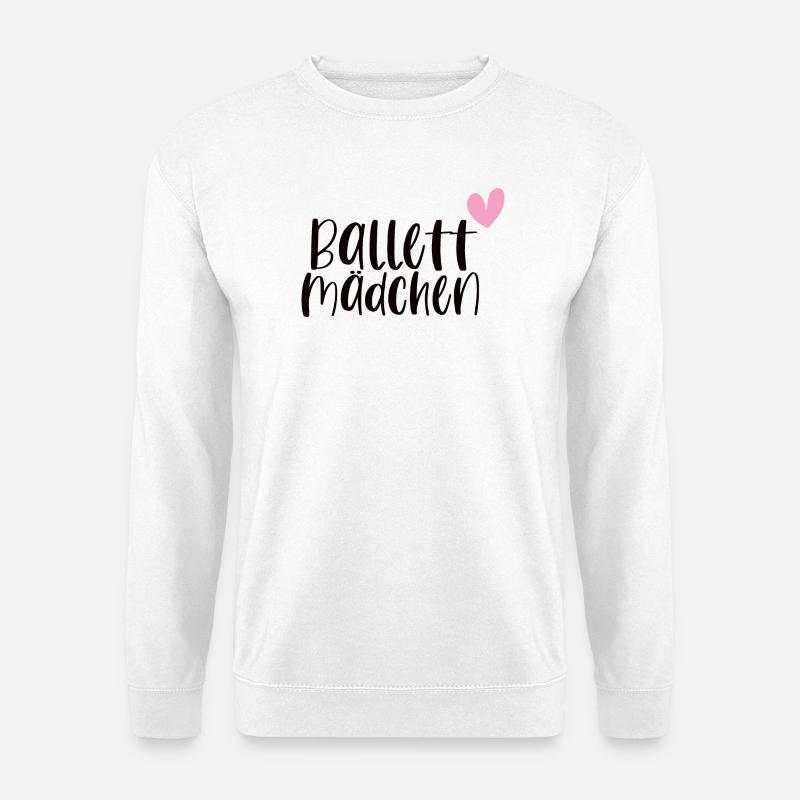 Ballett Mädchen Ballerina Balletttänzerin Geschenk - Unisex Pullover - Weiß