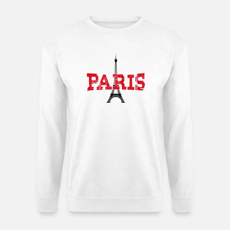 Paris, die Stadt der Liebe  - Unisex Pullover - Weiß