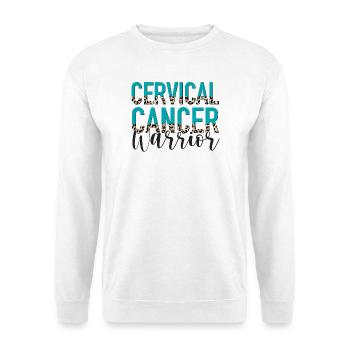 Gebärmutterhalskrebs HPV Cervical Cancer Warrior - Unisex Sweatshirt - white - Front
