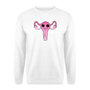 Cuterus Kawaii Uterus - Unisex Pullover - Weiß - Vorne