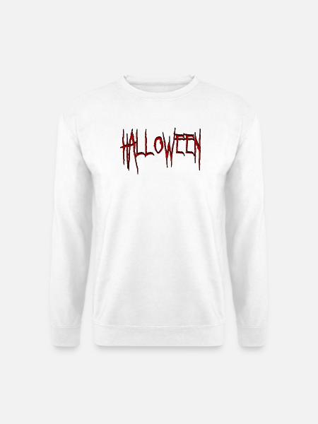 Halloween in Horror Schrift - Unisex Pullover - Weiß