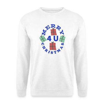 Design de Noël de cadeaux vibrants - Sweat-shirt Unisexe - blanc - Devant