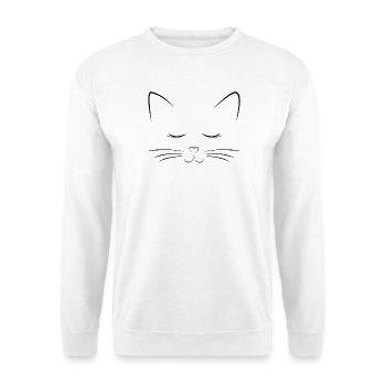 Miaou! Illustration de chat - Sweat-shirt Unisexe - blanc - Devant
