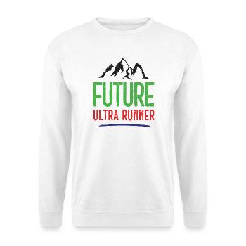 Future Ultra Runner - Unisex Pullover - Weiß - Vorne