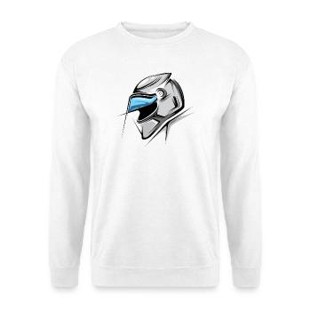 Formule Illustration Casque Graphique Voitures de course - Sweat-shirt Unisexe - blanc - Devant
