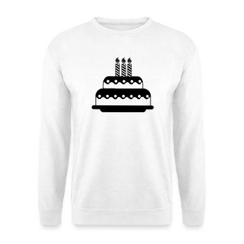 Cake logo - Unisex Sweatshirt - white - Front