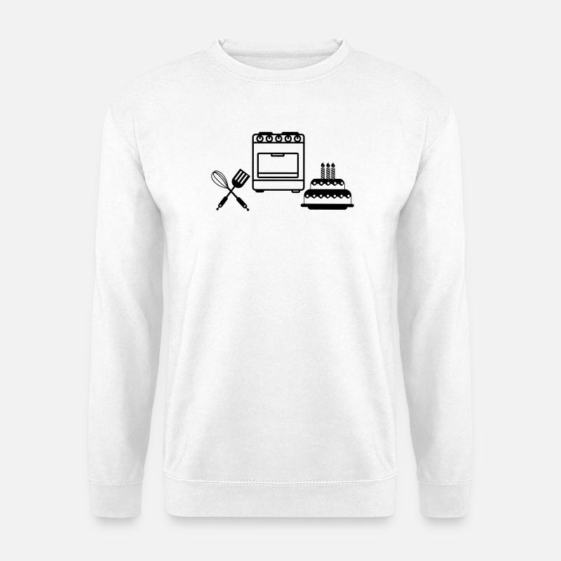 Bake a cake - Unisex Sweatshirt - white