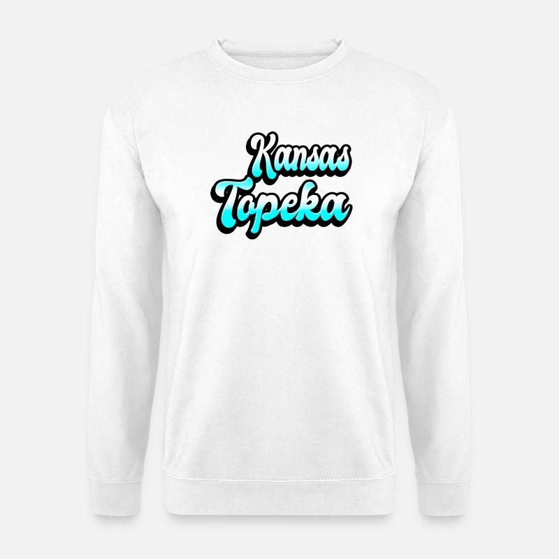 Topeka Kansas Design - Unisex Pullover - Weiß