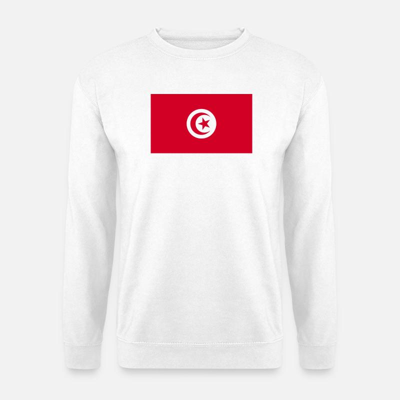 Tunesien Flagge - Unisex Pullover - Weiß