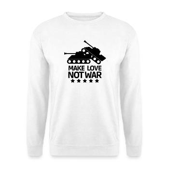 war, anti-war, against war - Unisex Sweatshirt - white - Front