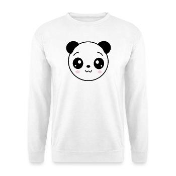 Panda Panda Ours Ours Ours Visage Ours Yeux mignons - Sweat-shirt Unisexe - blanc - Devant