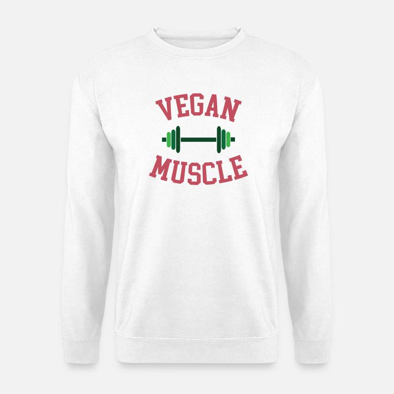 Vegane Muskeln - Unisex Pullover - Weiß