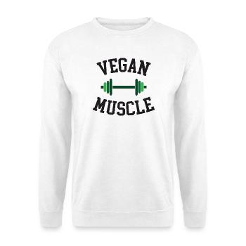 Vegan Muscle - Unisex Sweatshirt - white - Front