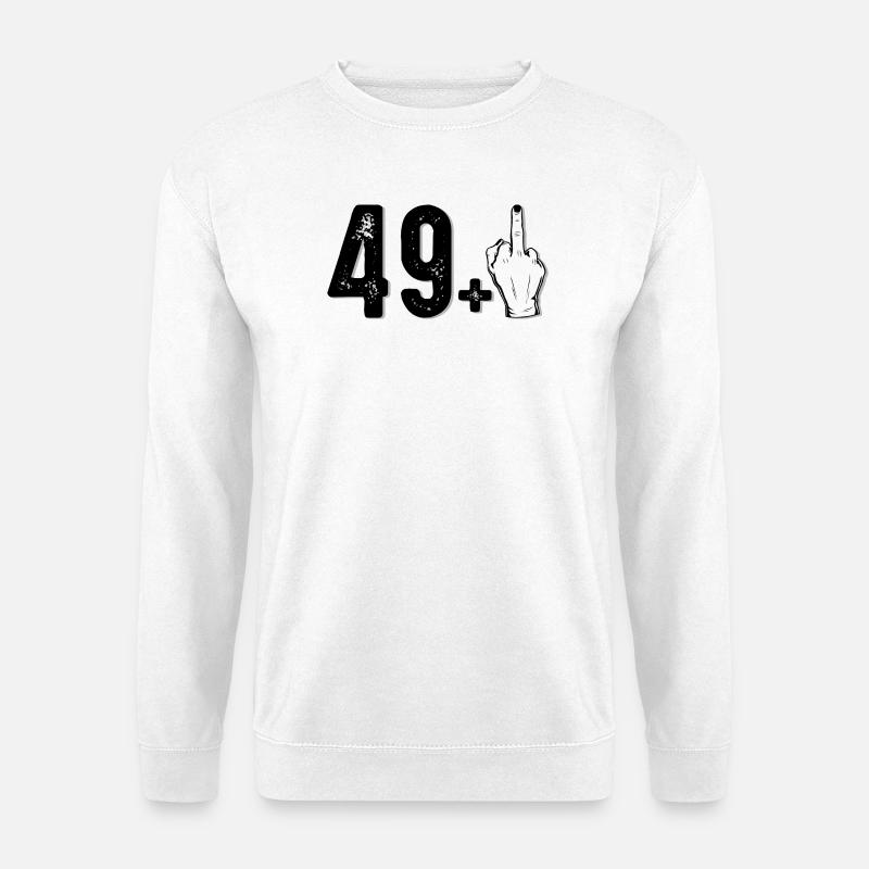 404 Nicht gefunden Mittelfinger - Unisex Pullover - Weiß