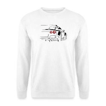 voiture de sport course tuning moteur - Sweat-shirt Unisexe - blanc - Devant
