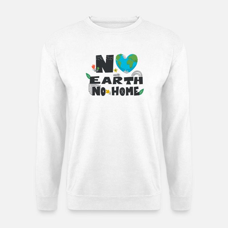 Pas de terre pas de maison - Sweat-shirt Unisexe - blanc