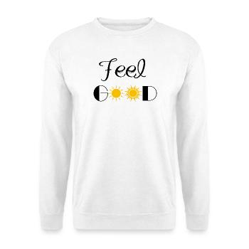 feel good - Unisex Sweatshirt - white - Front