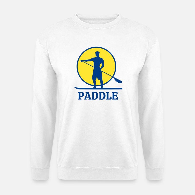paddle, paddle fan, stand up - Unisex Sweatshirt - white