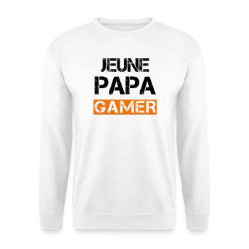 Jeune Papa Gamer - Sweat-shirt Unisexe - blanc - Devant
