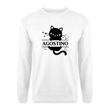 t-shirt Agostino t-shirt idée cadeau - Sweat-shirt Unisexe - blanc - Devant