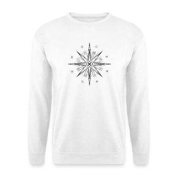 Étoile glamour intemporelle - Sweat-shirt Unisexe - blanc - Devant