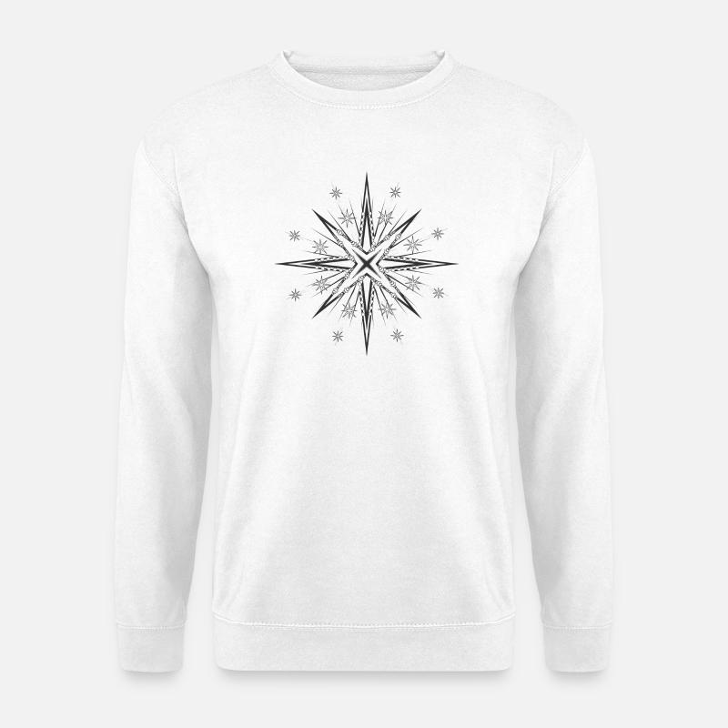 drawn glamorous timeless star - Unisex Sweatshirt - white