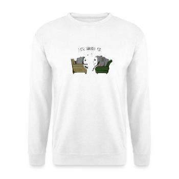 I love watching you - Unisex Sweatshirt - white - Front