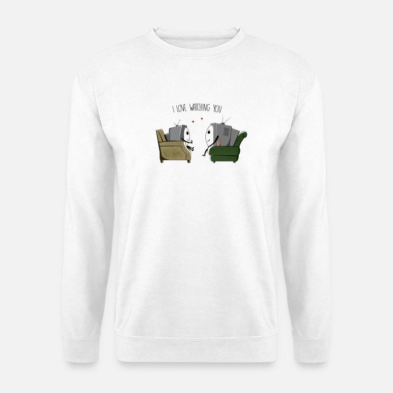 I love watching you - Unisex Pullover - Weiß