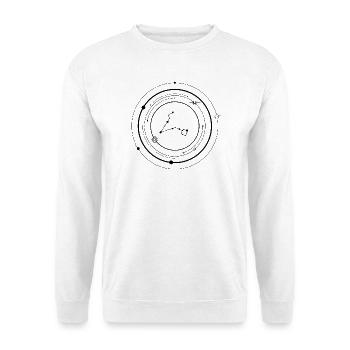 Midnight Starburst Silhouette - Unisex Sweatshirt - white - Front