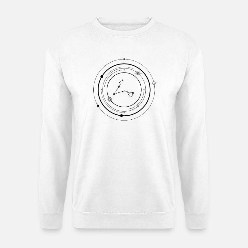 Midnight Starburst Silhouette - Unisex Sweatshirt - white