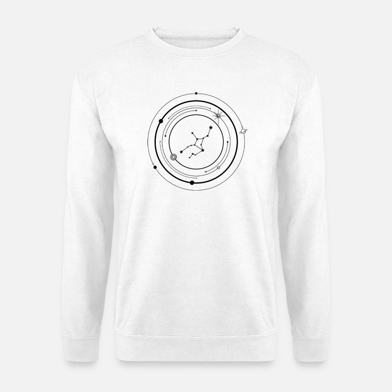 Midnight Starburst Silhouette - Unisex Sweatshirt - white