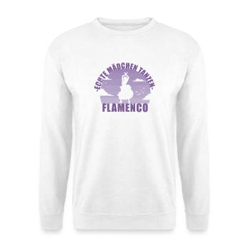 Flamenco Tänzerin Andalusien Tanz Geschenk - Unisex Pullover - Weiß - Vorne