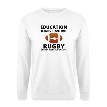 Rugby, Rugby-Sport, Rugby-Humor - Unisex Pullover - Weiß - Vorne