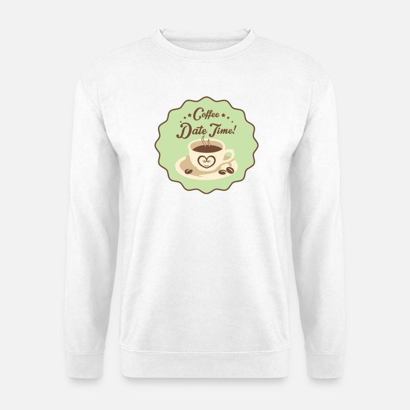 Coffe Date Time - Unisex Sweatshirt - white