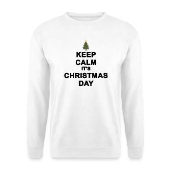Keep calm Christmas - Unisex Sweatshirt - white - Front