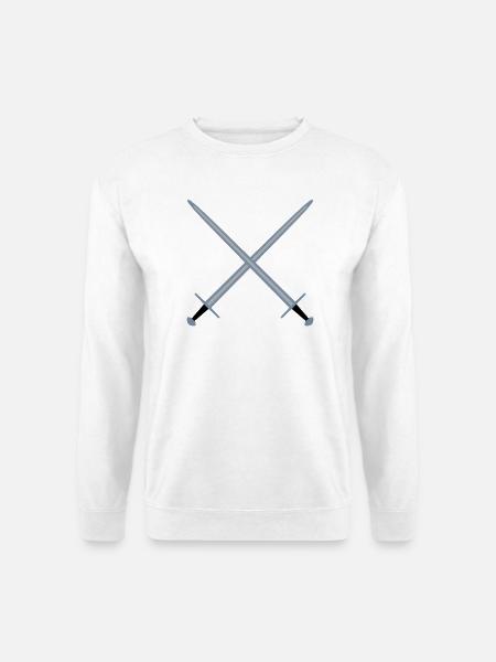 Crossed swords. - Unisex Sweatshirt - white